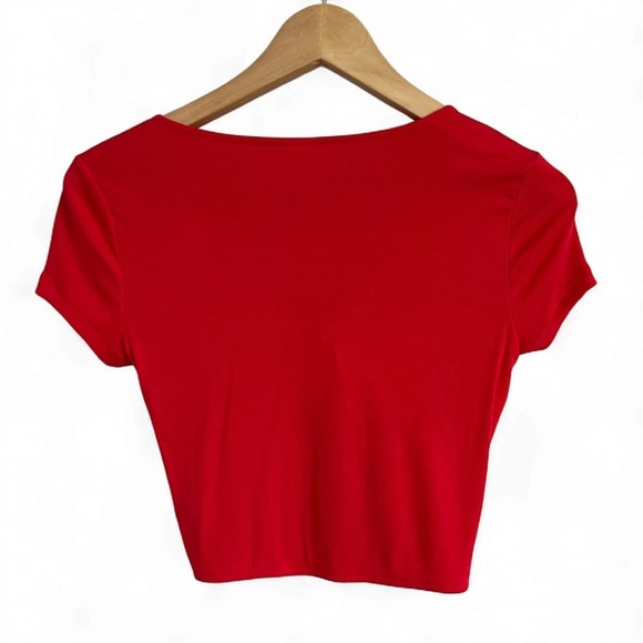 Sunday Best Red Knot Front Blouse - Picture 2 of 2